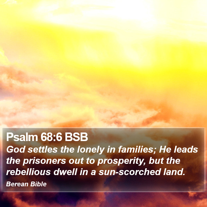 Psalms 68:6 BSB Bible Study