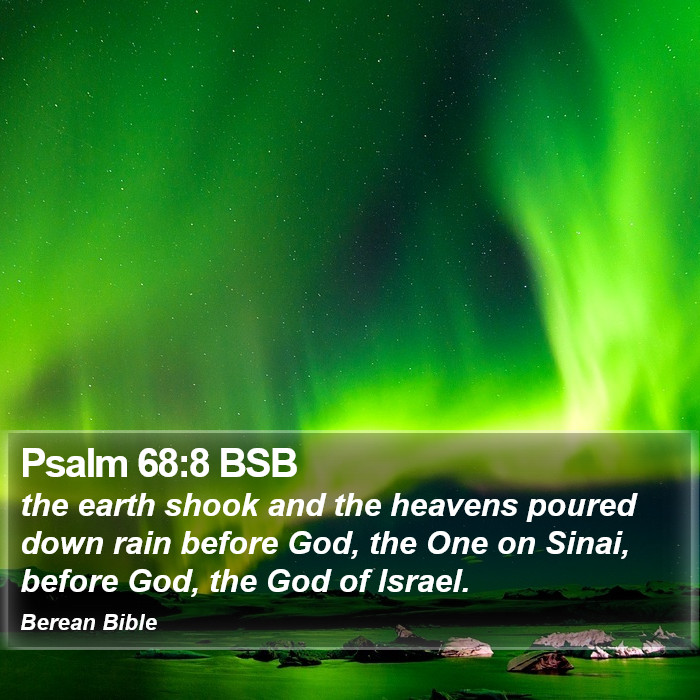 Psalms 68:8 BSB Bible Study