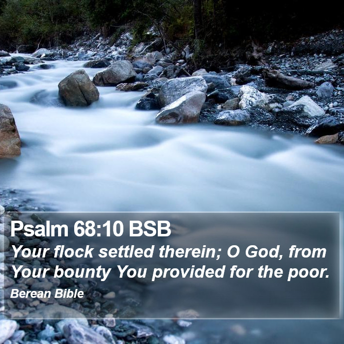 Psalms 68:10 BSB Bible Study