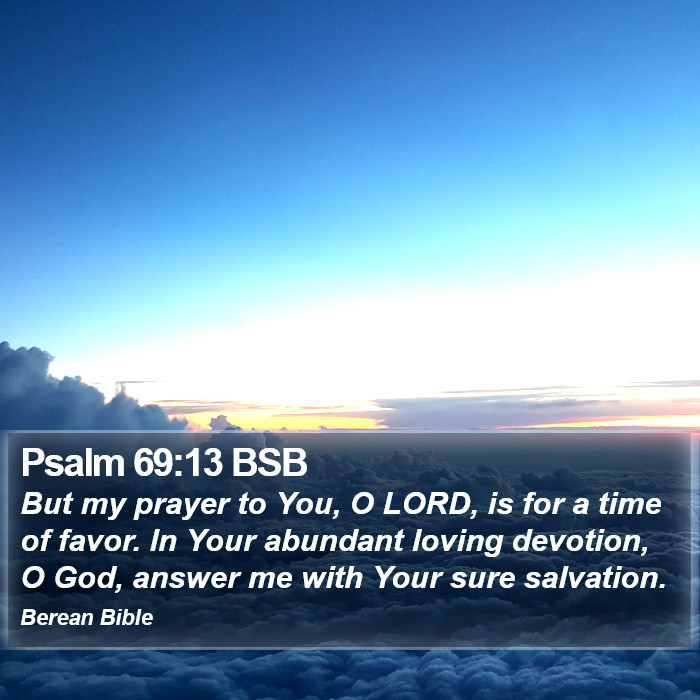 Psalms 69:13 BSB Bible Study