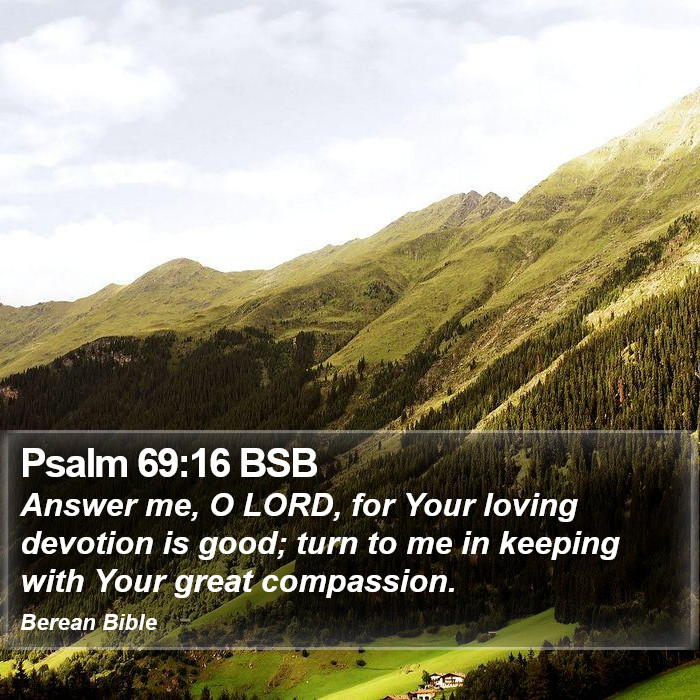 Psalms 69:16 BSB Bible Study