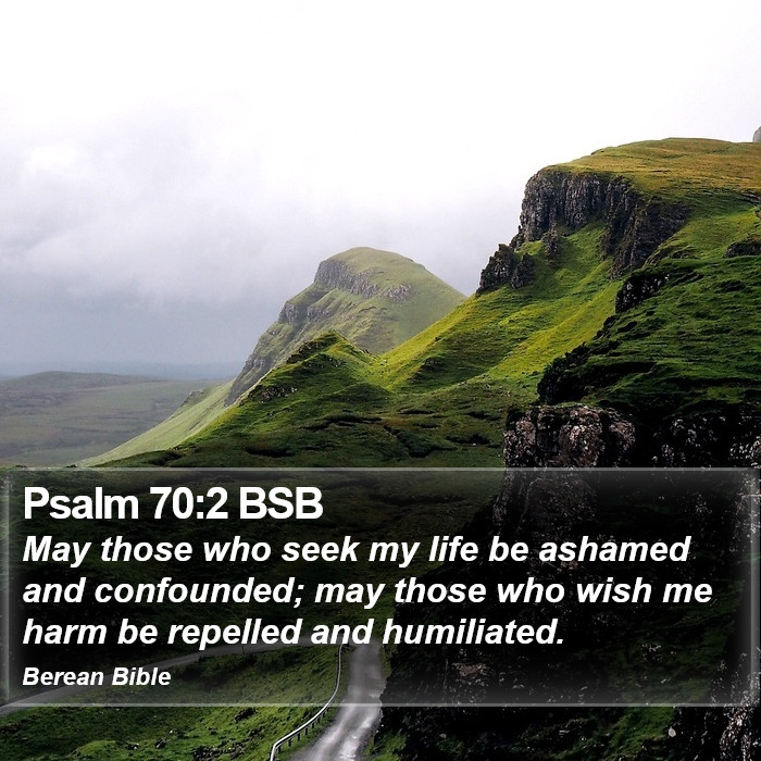 Psalms 70:2 BSB Bible Study