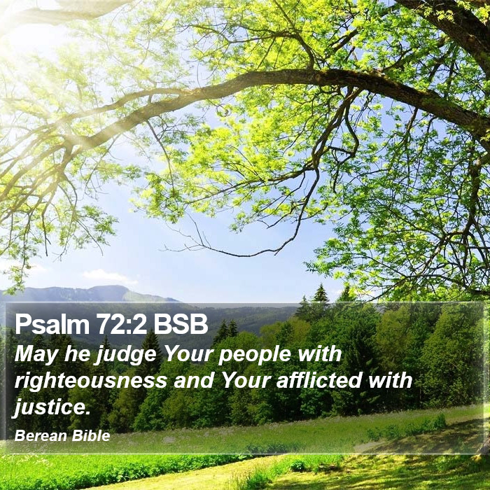 Psalms 72:2 BSB Bible Study