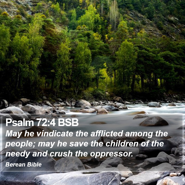 Psalms 72:4 BSB Bible Study