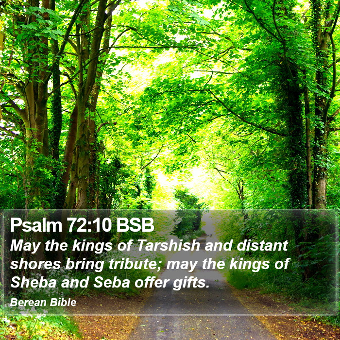 Psalms 72:10 BSB Bible Study