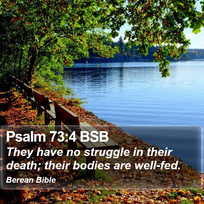 Psalms 73:4 BSB Bible Study