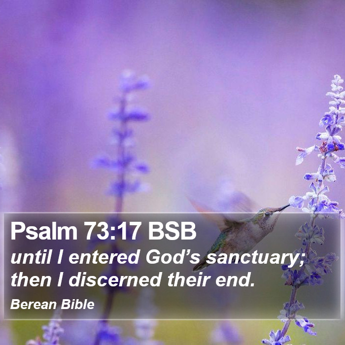 Psalms 73:17 BSB Bible Study