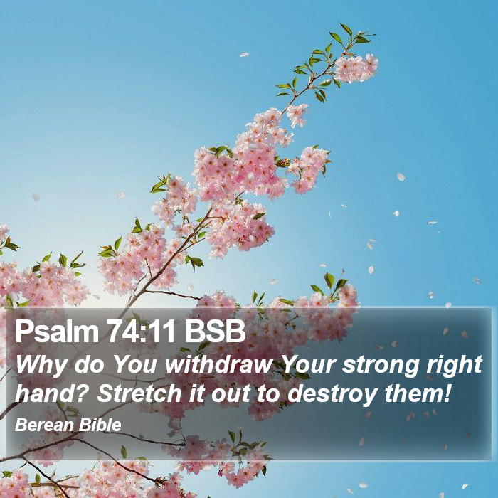 Psalms 74:11 BSB Bible Study