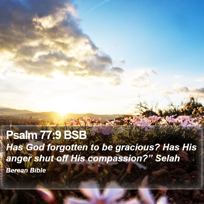 Psalms 77:9 BSB Bible Study