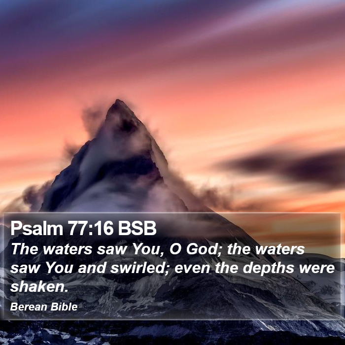 Psalms 77:16 BSB Bible Study