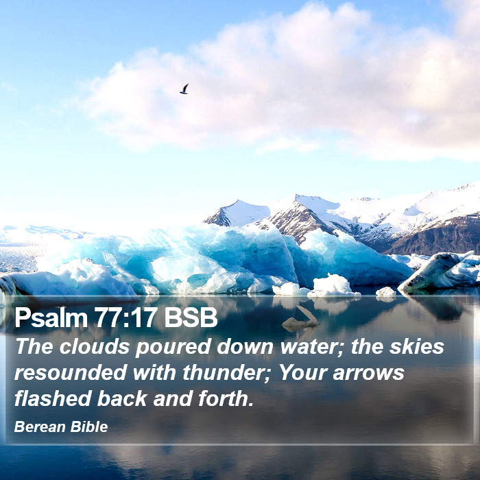 Psalms 77:17 BSB Bible Study