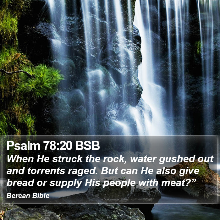 Psalms 78:20 BSB Bible Study