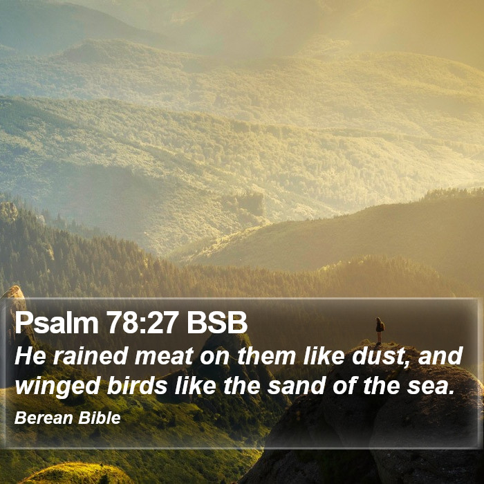 Psalms 78:27 BSB Bible Study