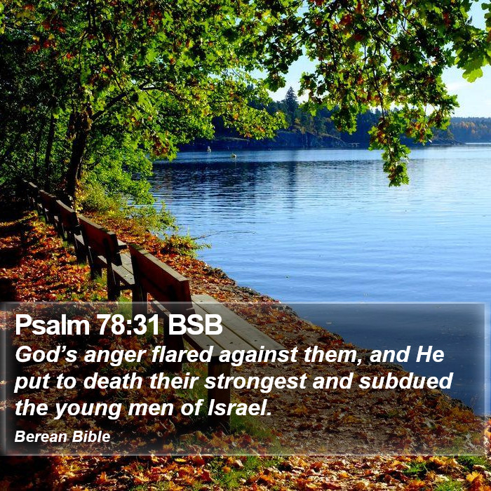 Psalms 78:31 BSB Bible Study