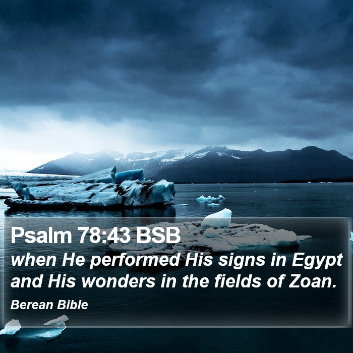 Psalms 78:43 BSB Bible Study