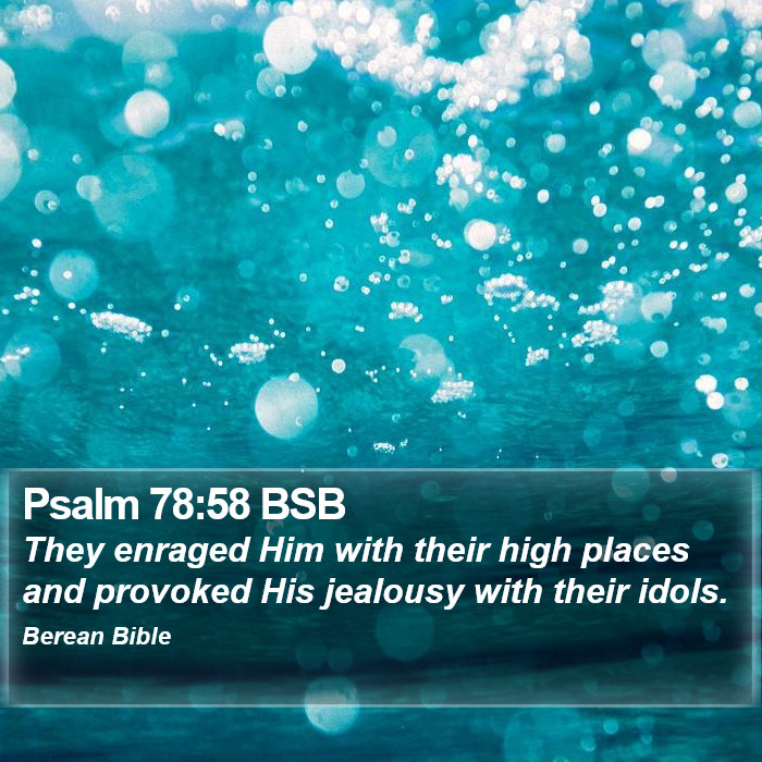 Psalms 78:58 BSB Bible Study