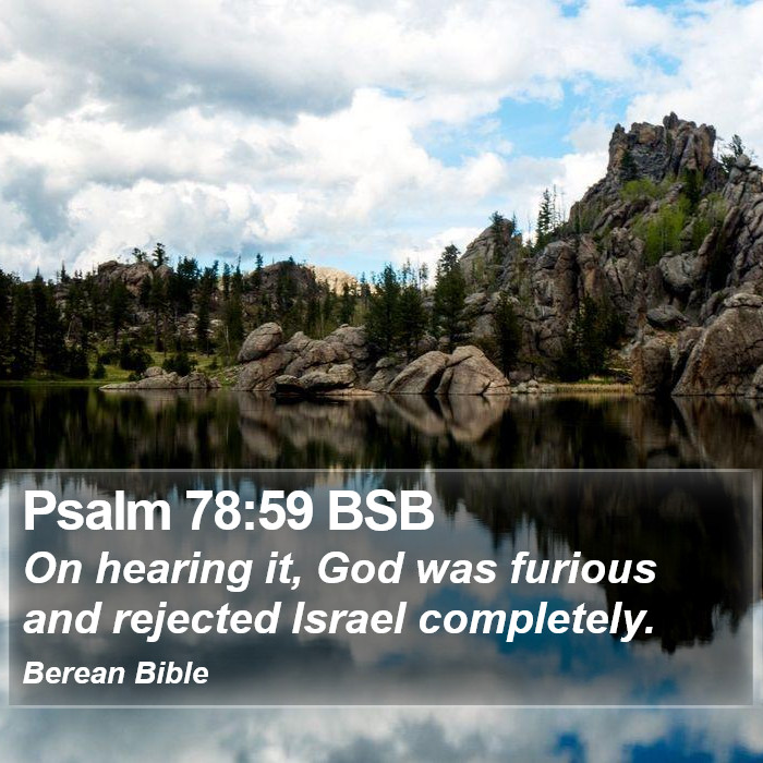 Psalms 78:59 BSB Bible Study