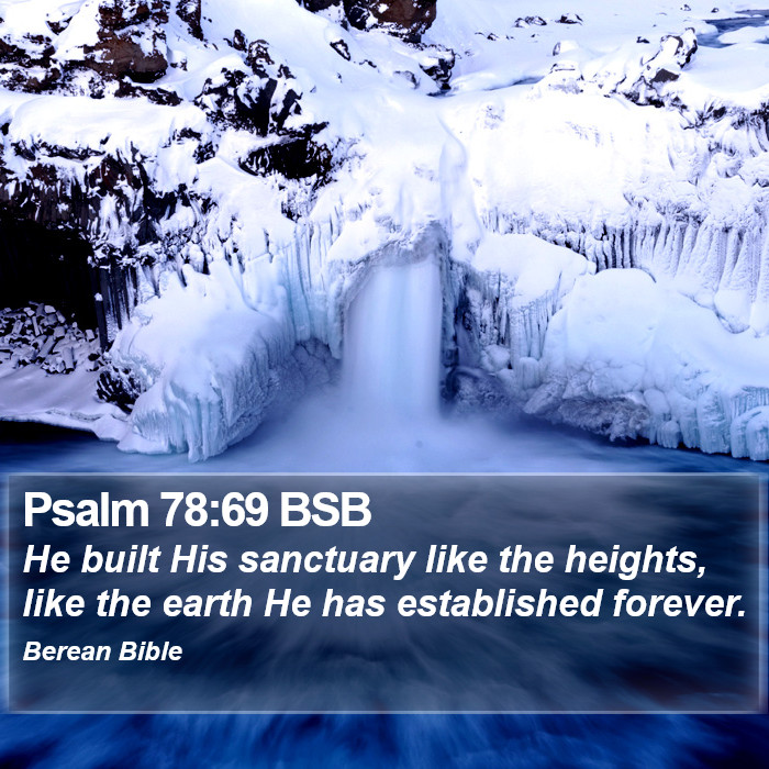 Psalms 78:69 BSB Bible Study