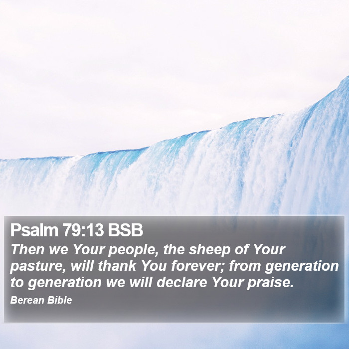 Psalms 79:13 BSB Bible Study