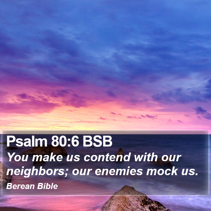 Psalms 80:6 BSB Bible Study