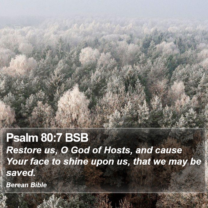 Psalms 80:7 BSB Bible Study