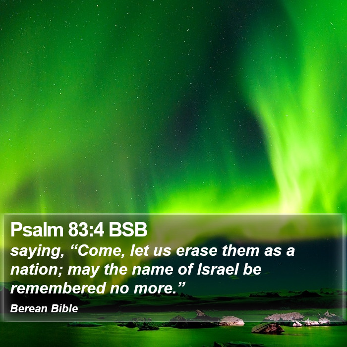 Psalms 83:4 BSB Bible Study