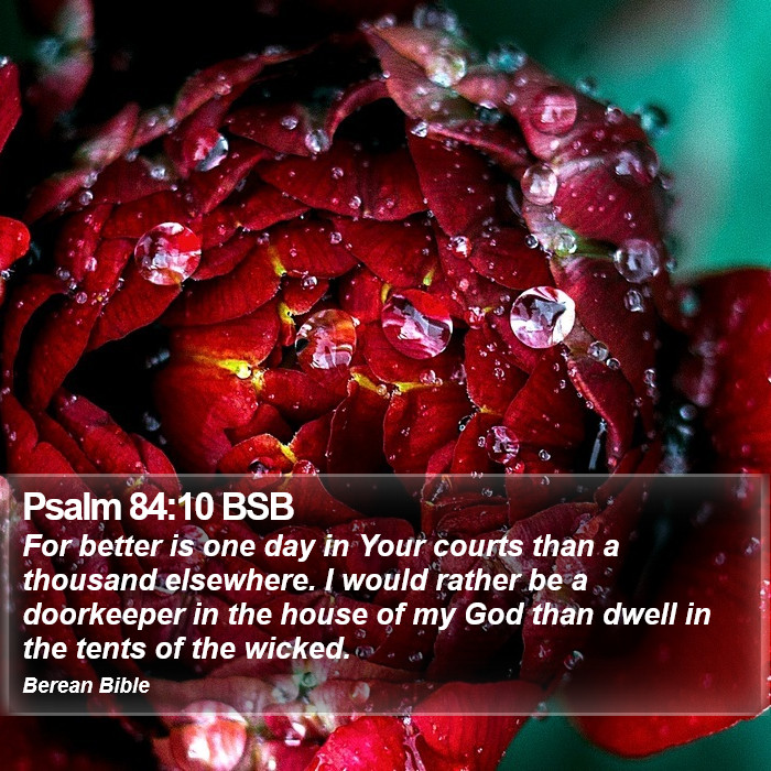 Psalms 84:10 BSB Bible Study