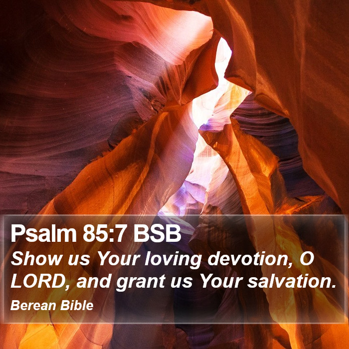 Psalms 85:7 BSB Bible Study