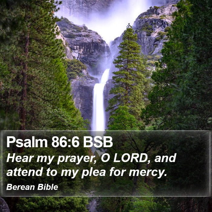 Psalms 86:6 BSB Bible Study