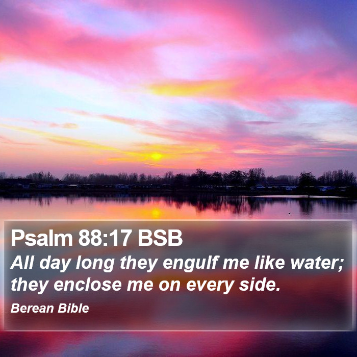 Psalms 88:17 BSB Bible Study