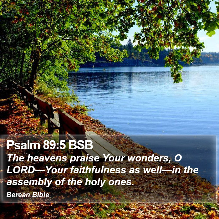 Psalms 89:5 BSB Bible Study