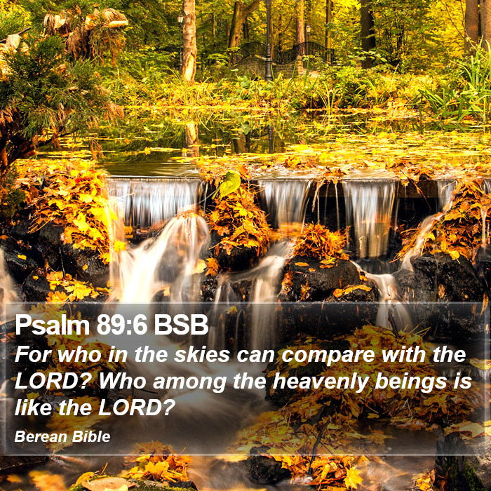 Psalms 89:6 BSB Bible Study