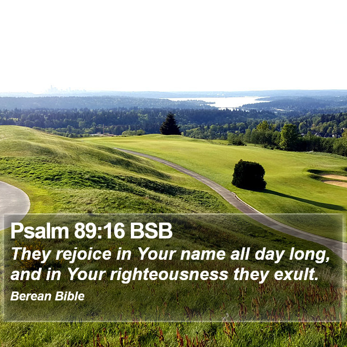 Psalms 89:16 BSB Bible Study