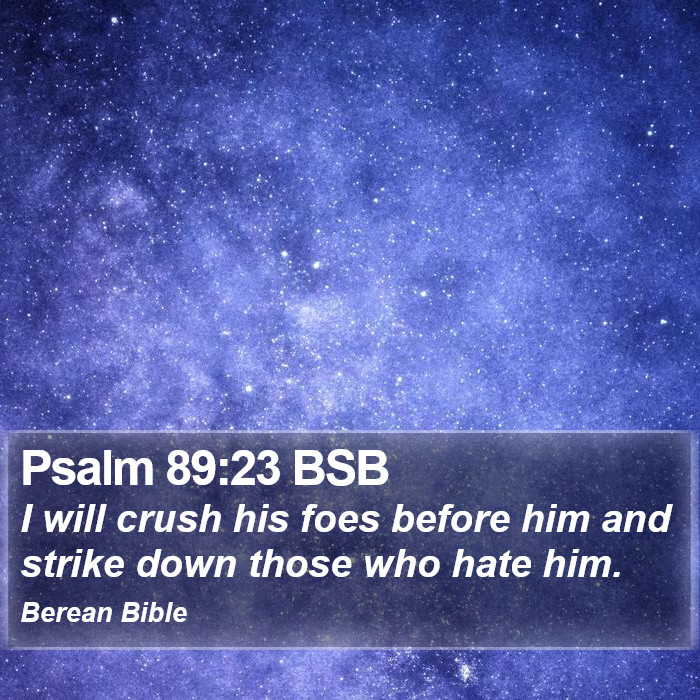 Psalms 89:23 BSB Bible Study