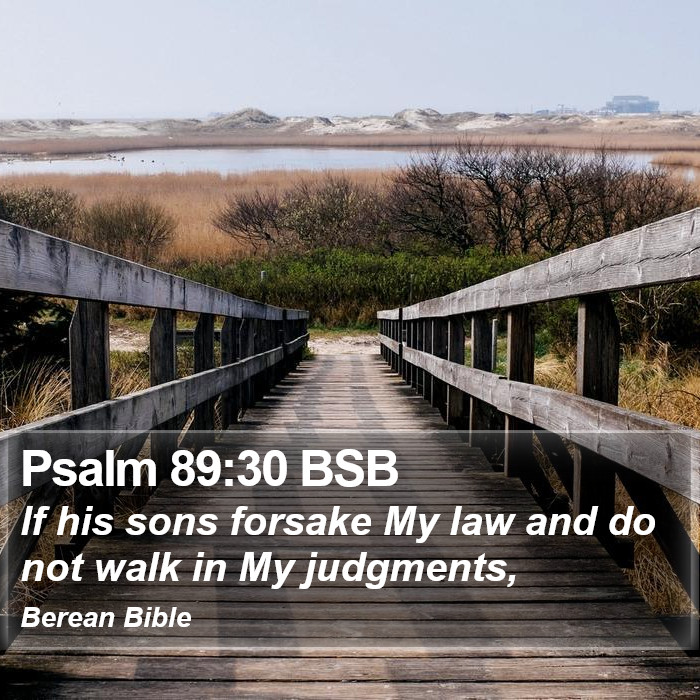 Psalms 89:30 BSB Bible Study