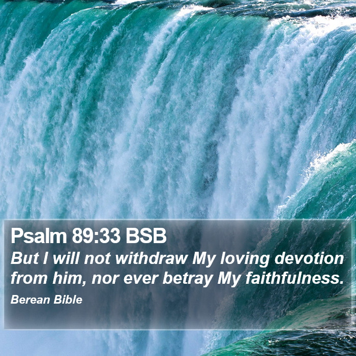 Psalms 89:33 BSB Bible Study