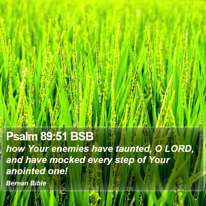 Psalms 89:51 BSB Bible Study