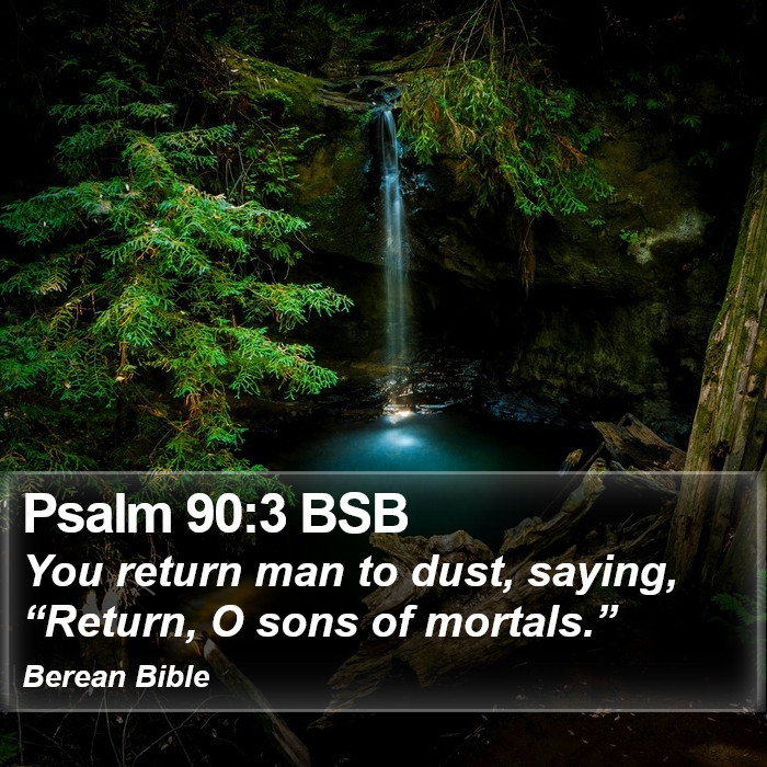 Psalms 90:3 BSB Bible Study