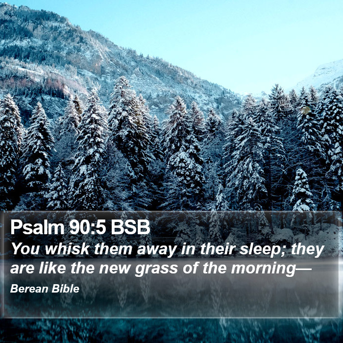 Psalms 90:5 BSB Bible Study