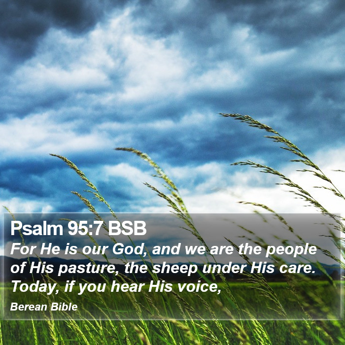 Psalms 95:7 BSB Bible Study