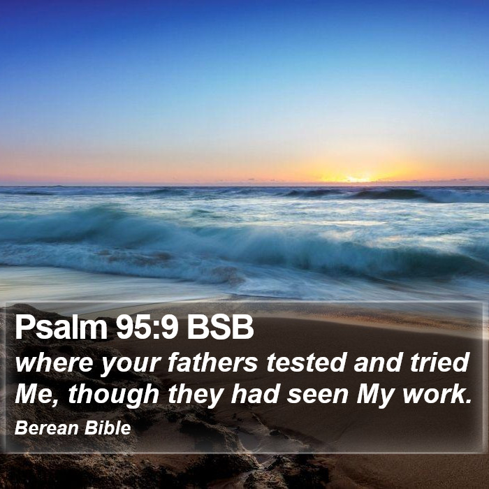 Psalms 95:9 BSB Bible Study