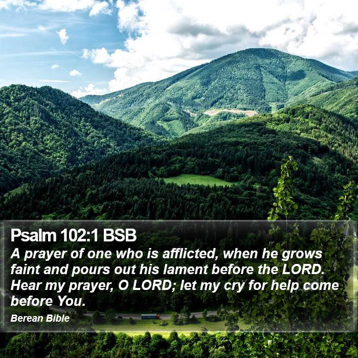 Psalms 102:1 BSB Bible Study