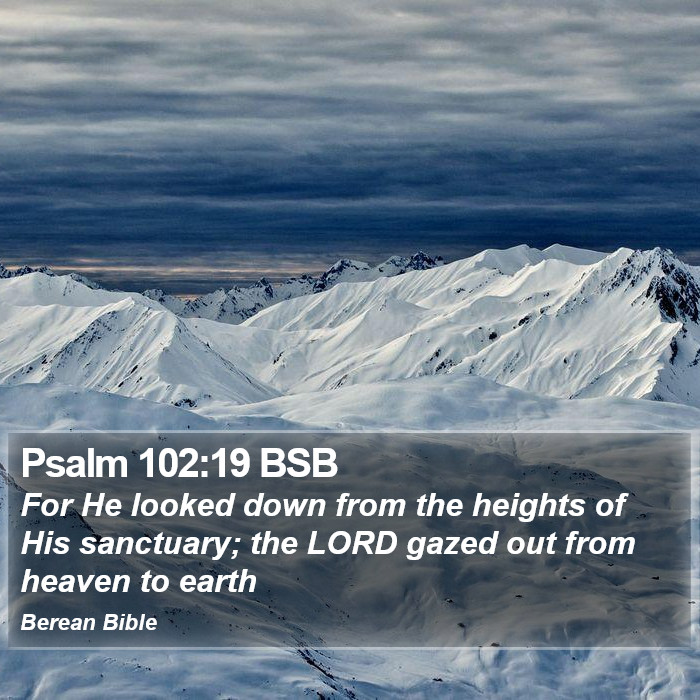 Psalms 102:19 BSB Bible Study