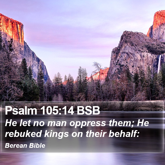 Psalms 105:14 BSB Bible Study