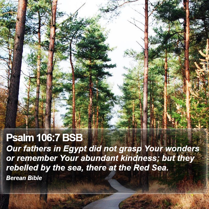 Psalms 106:7 BSB Bible Study