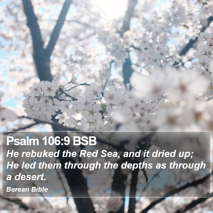 Psalms 106:9 BSB Bible Study