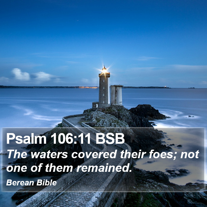 Psalms 106:11 BSB Bible Study