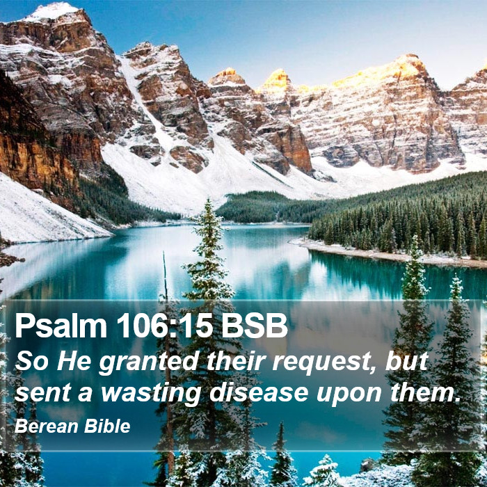 Psalms 106:15 BSB Bible Study