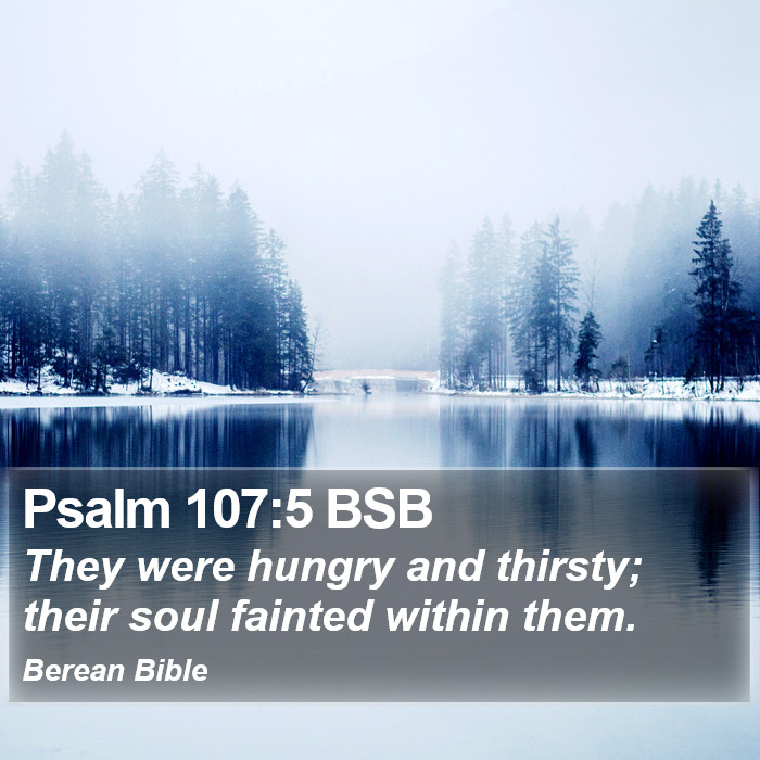 Psalms 107:5 BSB Bible Study