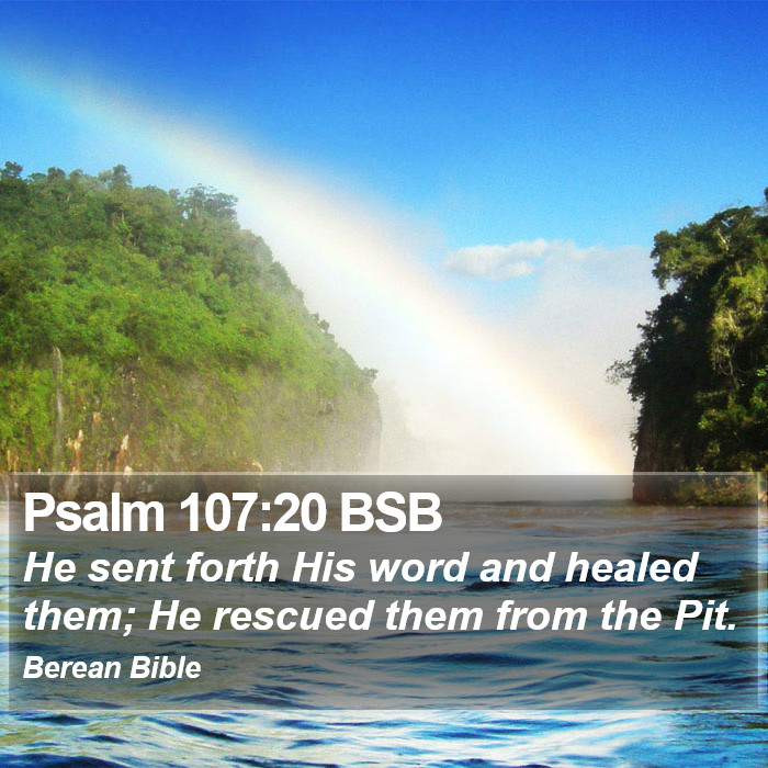 Psalms 107:20 BSB Bible Study